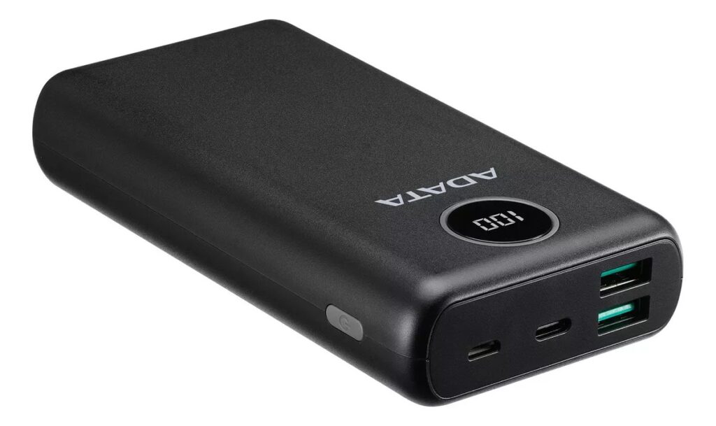 Adata Power Bank Cargador Portatil Celular Digital 20000mah Color Negro